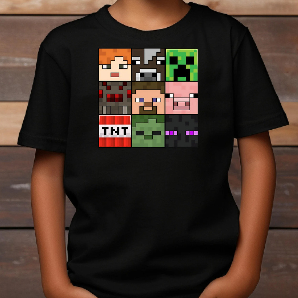 Mine Mob Heads Shirt- Minecrafterer Shirt